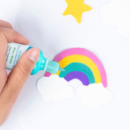 Picture of 54131 3D Fabric Paint Deep Turquoise 1 oz.