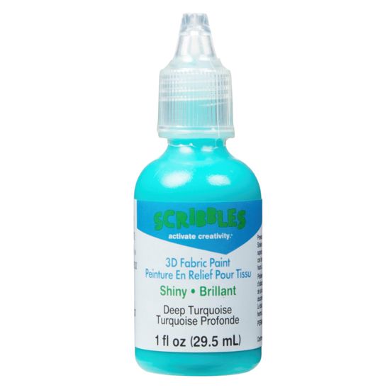 Picture of 54131 3D Fabric Paint Deep Turquoise 1 oz.