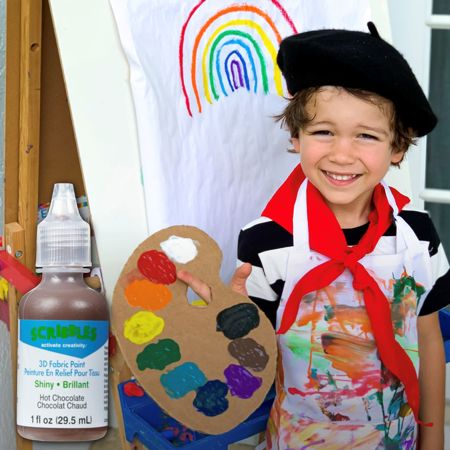 Picture of 11318 3D Fabric Paint Hot Chocolate 1 oz.