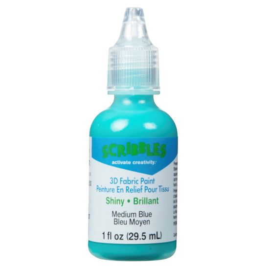 Picture of 54128 3D Fabric Paint Medium Blue 1 oz.