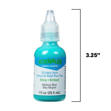 Picture of 54128 3D Fabric Paint Medium Blue 1 oz.