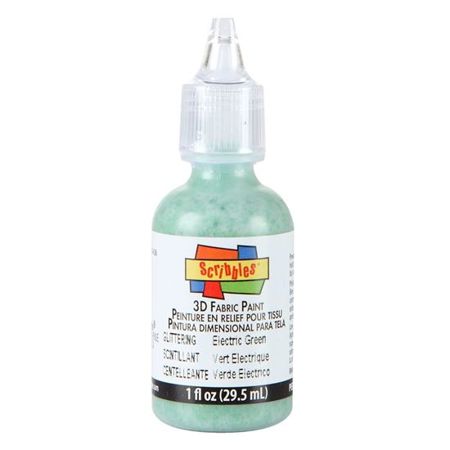 Picture of 54312 3D Fabric Paint Electric Green 1 oz.