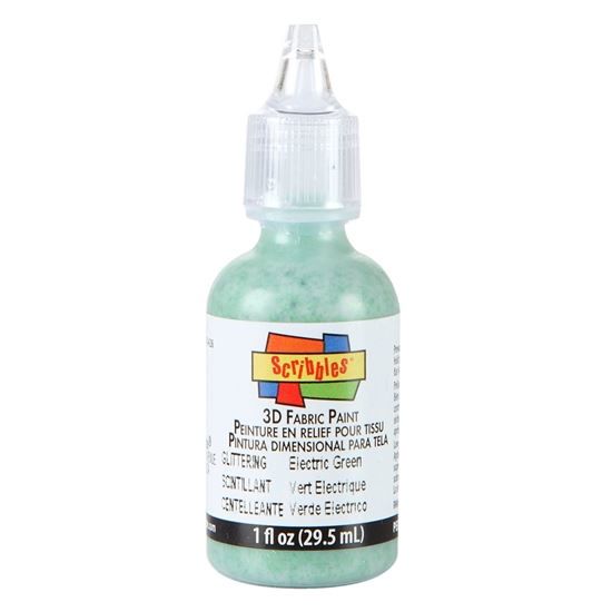 Picture of 54312 3D Fabric Paint Electric Green 1 oz.