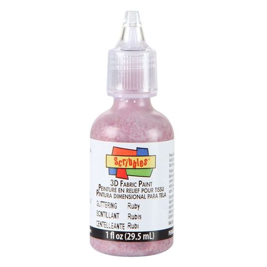 Picture of 54307 3D Fabric Paint Ruby 1 oz.