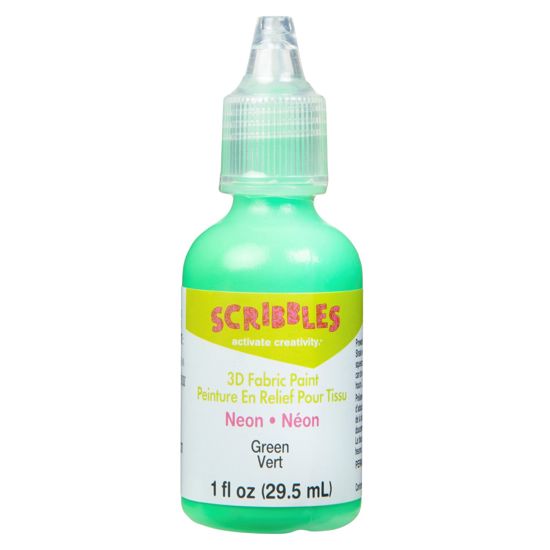 Picture of 54358 3D Fabric Paint Neon Green 1 oz.