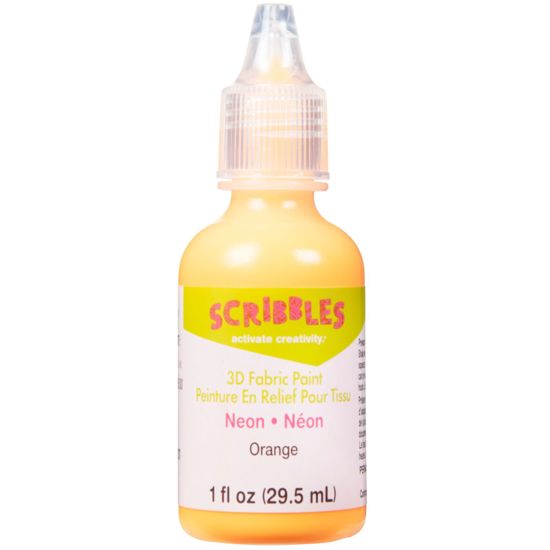 Picture of 54357 3D Fabric Paint Neon Orange 1 oz.