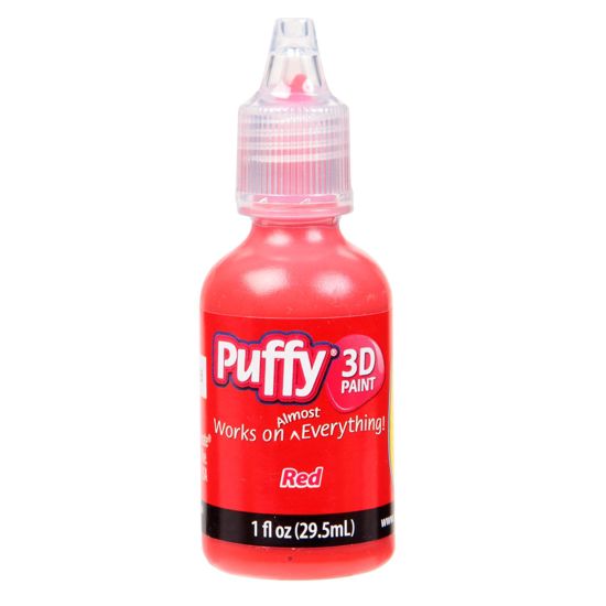 Picture of 26208 Puffy 3D Paint Shiny Red 1 oz.