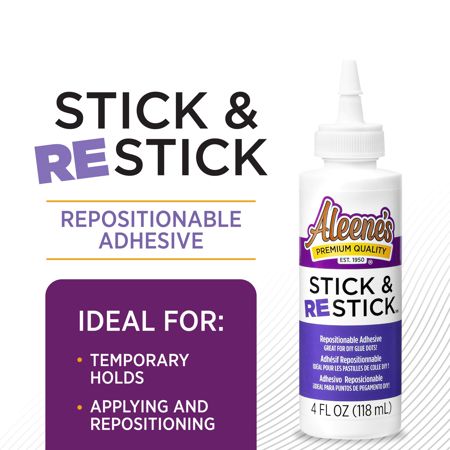 Picture of 43233 Aleene's Stick & Restick Repositionable Temporary Adhesive 4 fl. oz.
