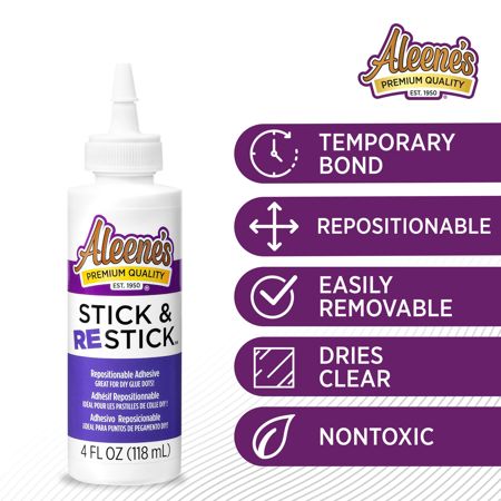 Picture of 43233 Aleene's Stick & Restick Repositionable Temporary Adhesive 4 fl. oz.