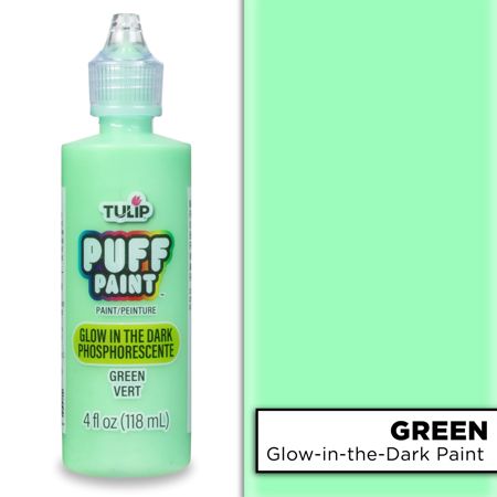 Picture of 16069 Tulip Dimensional Fabric Paint Glow Green 4 oz.