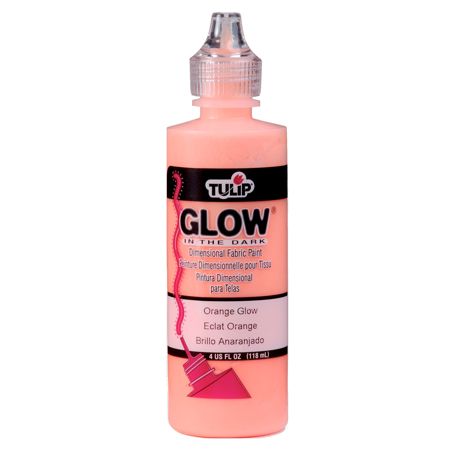 Picture of 16068 Tulip Dimensional Fabric Paint Glow Orange 4 oz.