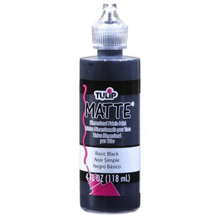 Picture of 15563 Tulip Dimensional Fabric Paint Matte Basic Black 4 oz.