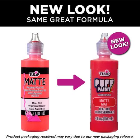 Picture of 15558 Tulip Dimensional Fabric Paint Matte Real Red 4 oz.