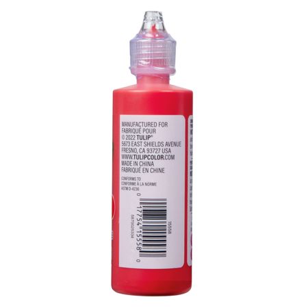 Picture of 15558 Tulip Dimensional Fabric Paint Matte Real Red 4 oz.