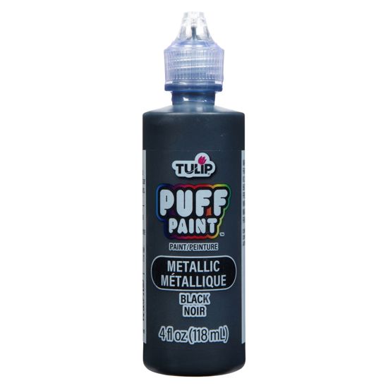 Picture of 17373 Tulip Dimensional Fabric Paint Metallics Black 4 oz.