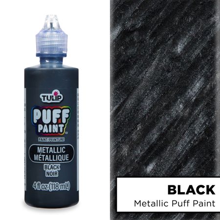 Picture of 17373 Tulip Dimensional Fabric Paint Metallics Black 4 oz.