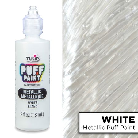 Picture of 17364 Tulip Dimensional Fabric Paint Metallics White 4 oz.