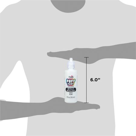 Picture of 17364 Tulip Dimensional Fabric Paint Metallics White 4 oz.