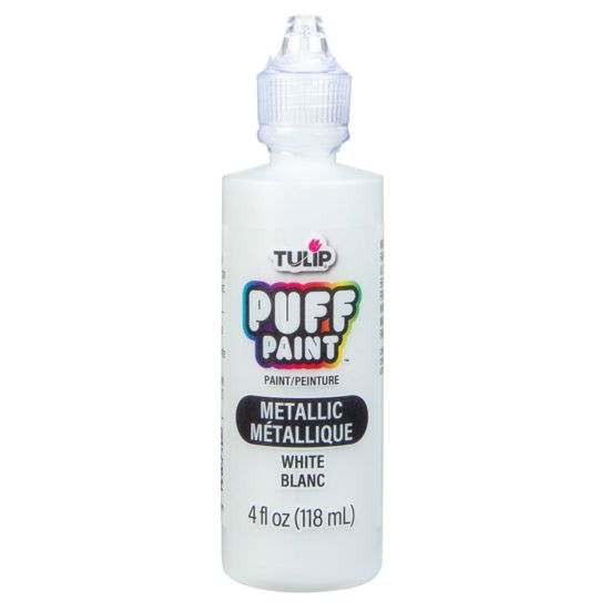 Picture of 17364 Tulip Dimensional Fabric Paint Metallics White 4 oz.