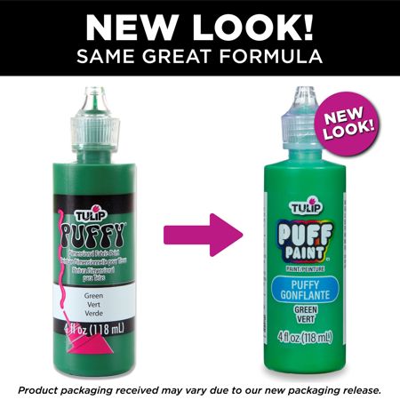 Picture of 17133 Tulip Dimensional Fabric Paint Puffy Green 4 oz.