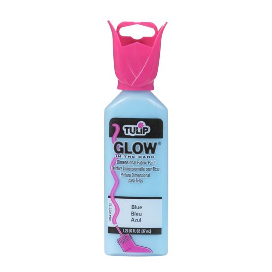 Picture of 29014 Tulip Dimensional Fabric Paint Glow Blue 1.25 oz.