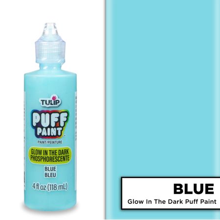 Picture of 29022 Tulip Dimensional Fabric Paint Glow Blue 4 oz.
