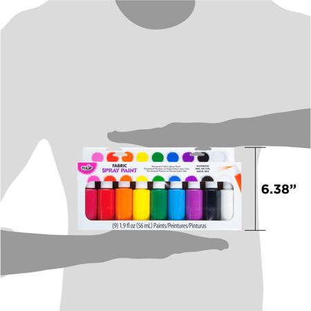 Picture of 29069 Tulip Fabric Spray Paint Rainbow 1.9 fl. oz. 9 Pack