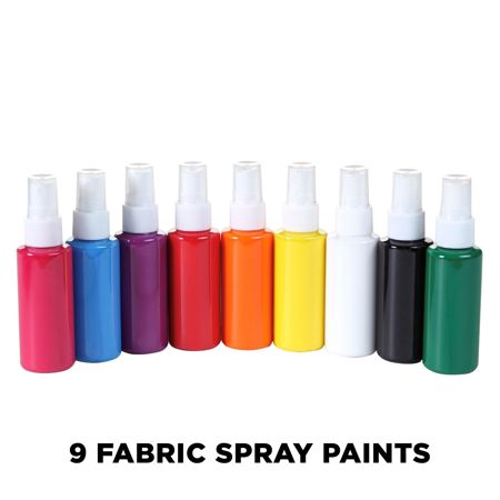 Picture of 29069 Tulip Fabric Spray Paint Rainbow 1.9 fl. oz. 9 Pack