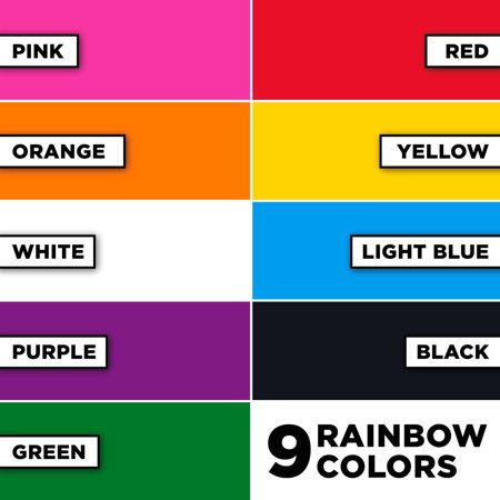 Picture of 29069 Tulip Fabric Spray Paint Rainbow 1.9 fl. oz. 9 Pack