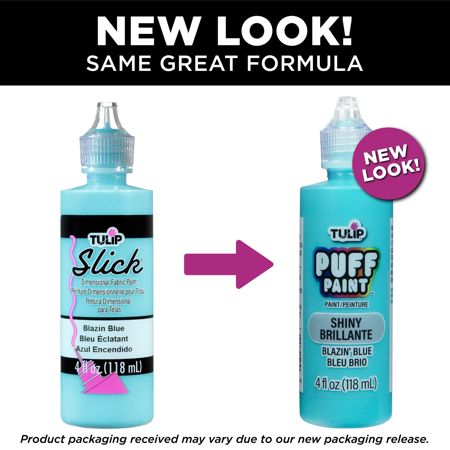 Picture of 26526 Tulip Dimensional Fabric Paint Slick Blazin' Blue 4 oz.