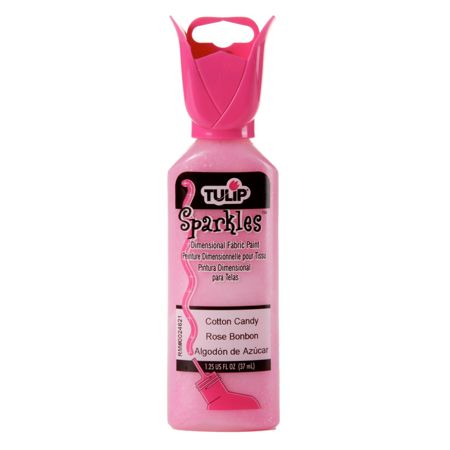 Picture of 20938 Tulip Dimensional Fabric Paint Sparkles Cotton Candy 1.25 oz.