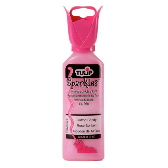 Picture of 20938 Tulip Dimensional Fabric Paint Sparkles Cotton Candy 1.25 oz.