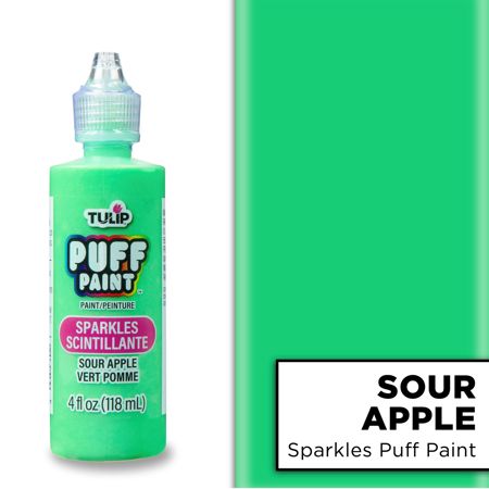 Picture of 20738 Tulip Dimensional Fabric Paint Sparkles Sour Apple 4 oz.