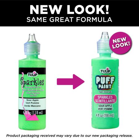 Picture of 20738 Tulip Dimensional Fabric Paint Sparkles Sour Apple 4 oz.