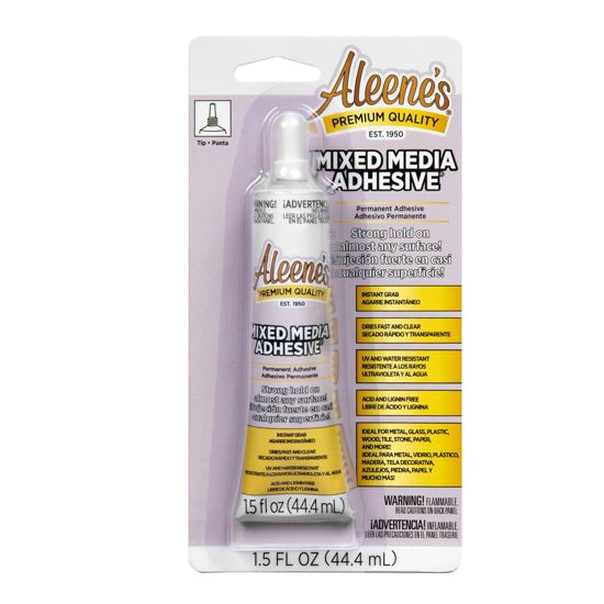 Picture of 40673 Aleene's Mixed Media Adhesive 1.5 fl. oz. (front of blister card)