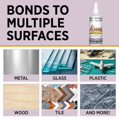 40673 Aleene's Mixed Media Adhesive 1.5 fl. oz. Surfaces images