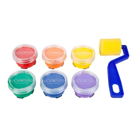 Picture of 40575 Fabric Finger Paint & Roller Kit 7 Pc. Primary Kit