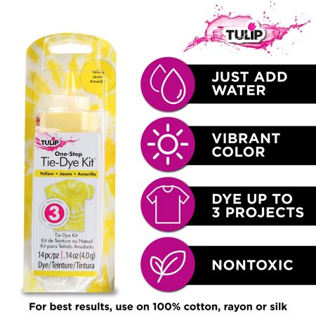 Picture of 21549 Tulip Yellow 1-Color Tie-Dye Kit