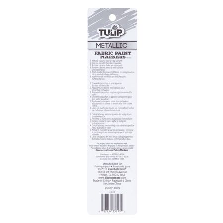 Picture of 33613 Tulip Fabric Paint Markers Metallic 2 Pack