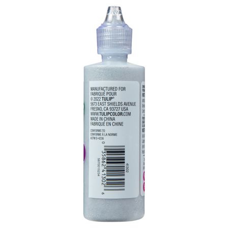 Picture of 41302 Tulip Dimensional Fabric Paint Glitter Silver 4 fl. oz.