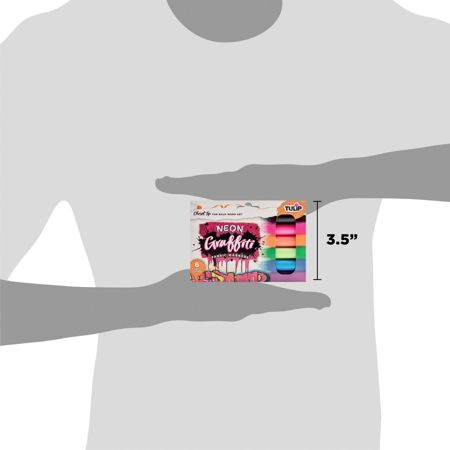 Picture of 38043 Tulip Graffiti Chisel-Tip Fabric Markers Neon 6 Pack