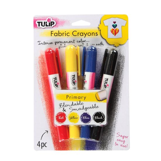 Picture of 33106 Tulip Fabric Crayons Primary 4 Pack