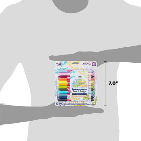 Picture of 46984 Tulip Fine-Tip Fabric Markers Mountainside Meadow 12 Pack