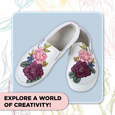 Picture of 46984 Tulip Fine-Tip Fabric Markers Mountainside Meadow 12 Pack