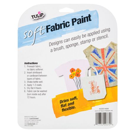 Picture of 29375 Tulip Brush-On Fabric Paint Primary Tube 5 Pack