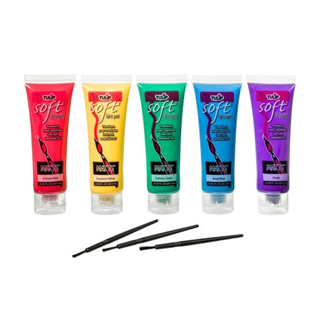 Picture of 29375 Tulip Brush-On Fabric Paint Primary Tube 5 Pack