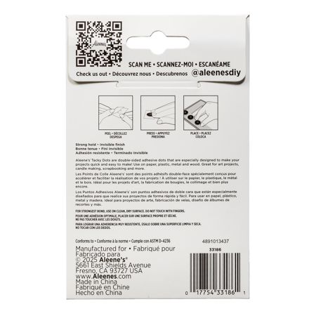 Picture of 33186 Aleene's Instant Tacky Adhesive Dots 3/8 Inch 120 pc.