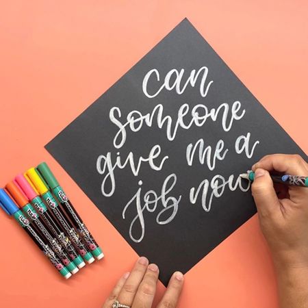 Fabric Paint Markers Rainbow 15 Pack Project 