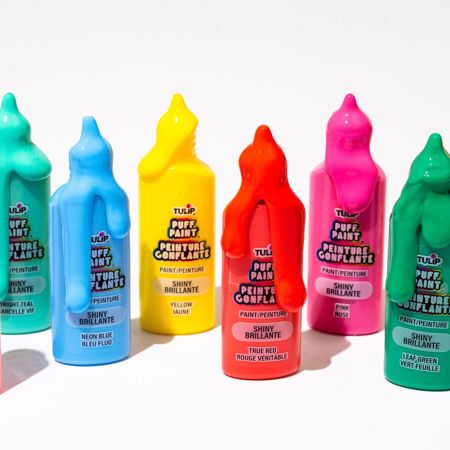 Picture of 35148 Tulip Puff Paint Rainbow & Neon, Multi-Surface Craft Paint, .75 fl oz 20 Pack