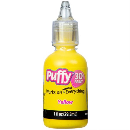 Picture of 26212 Puffy 3D Paint Shiny Yellow 1 oz.